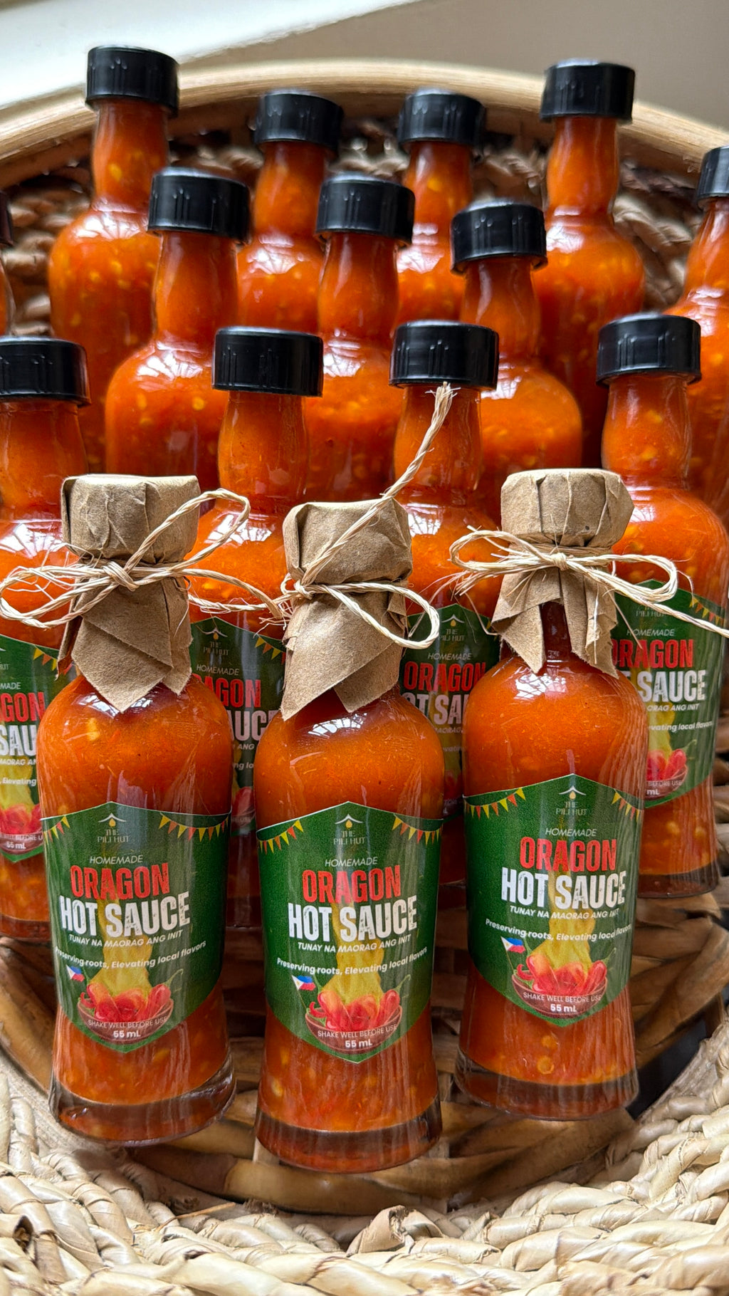 The Pili Hut Oragon Hot Sauce