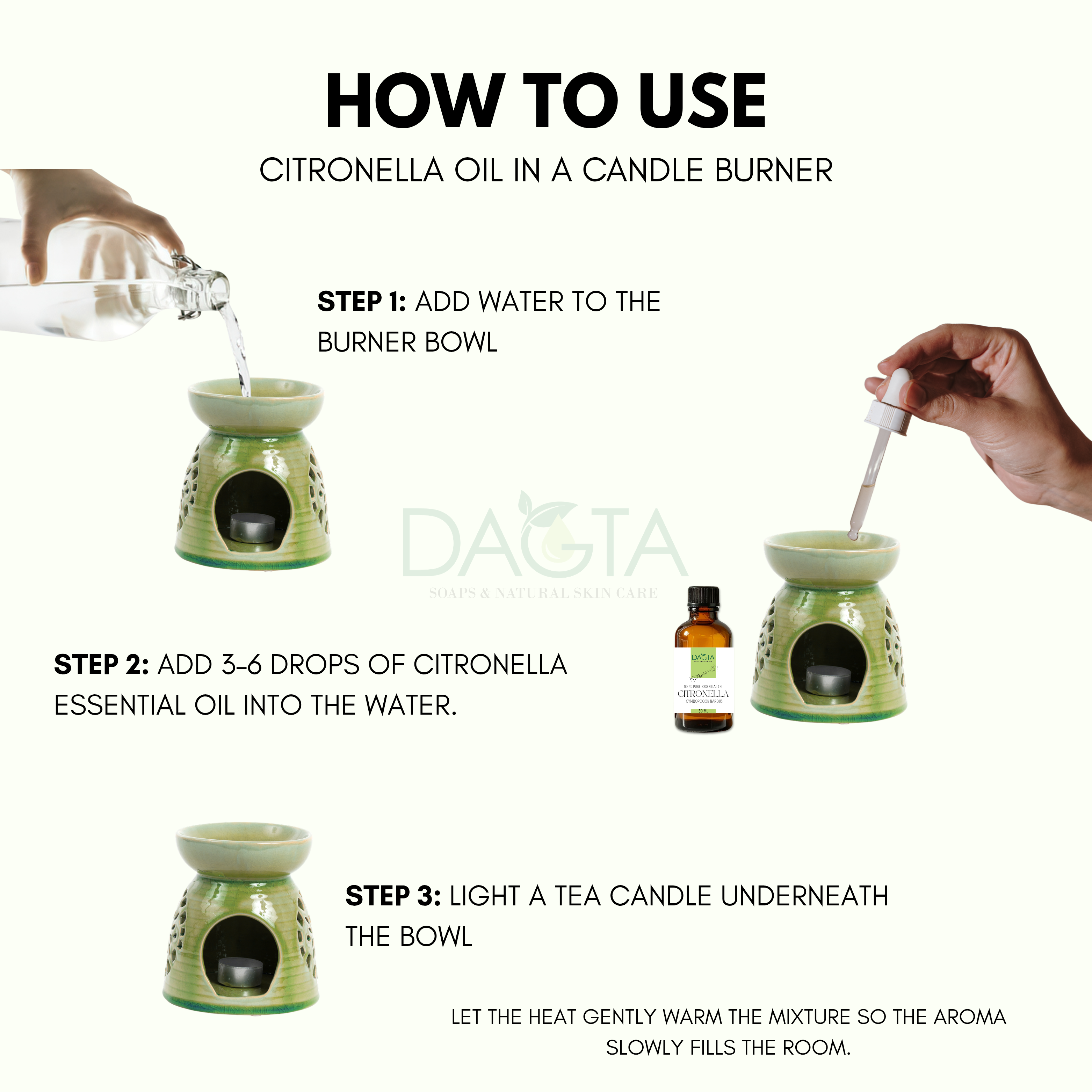 100% Pure Citronella Essential Oil - DAGTA 🇵🇭