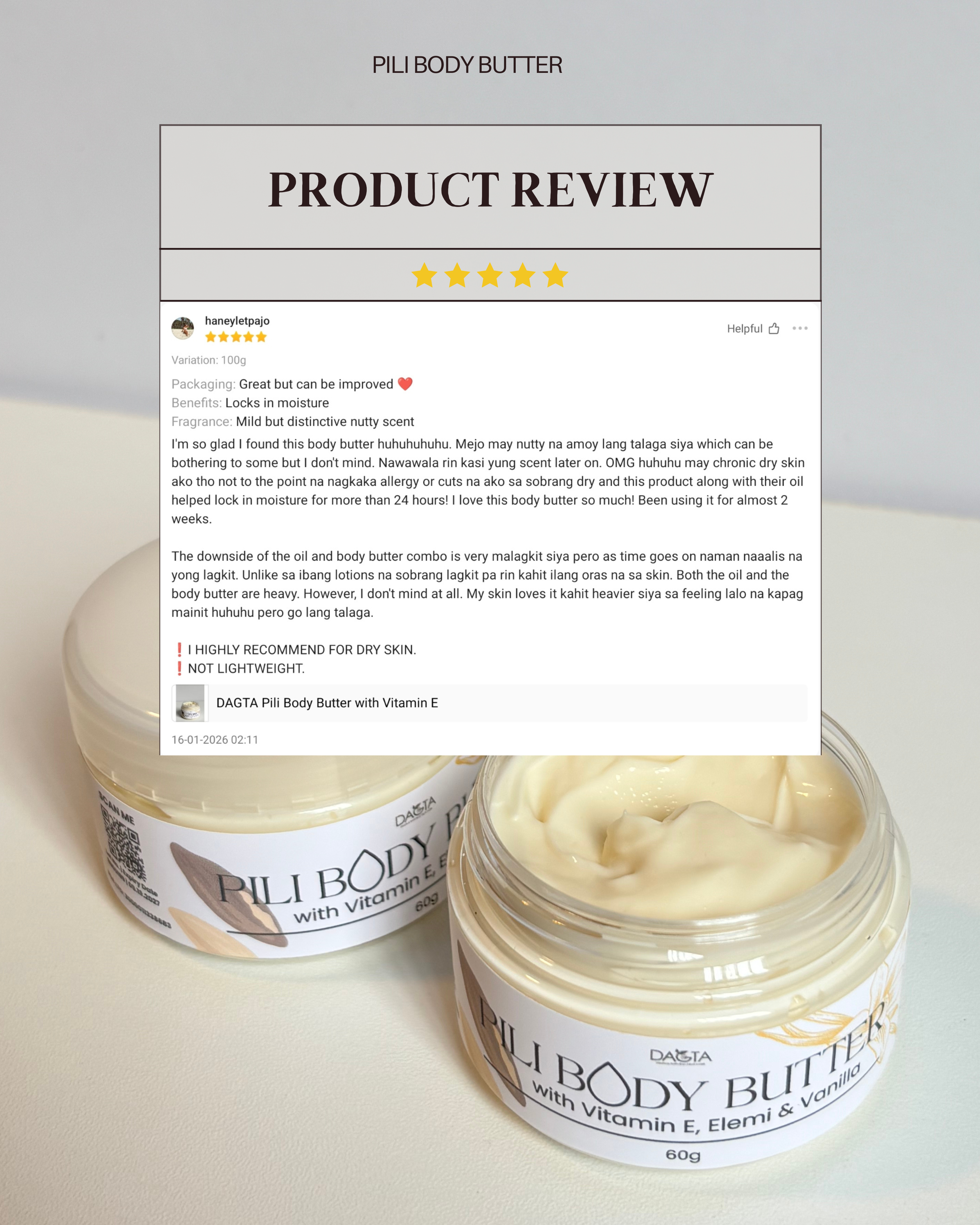 DAGTA Pili Body Butter